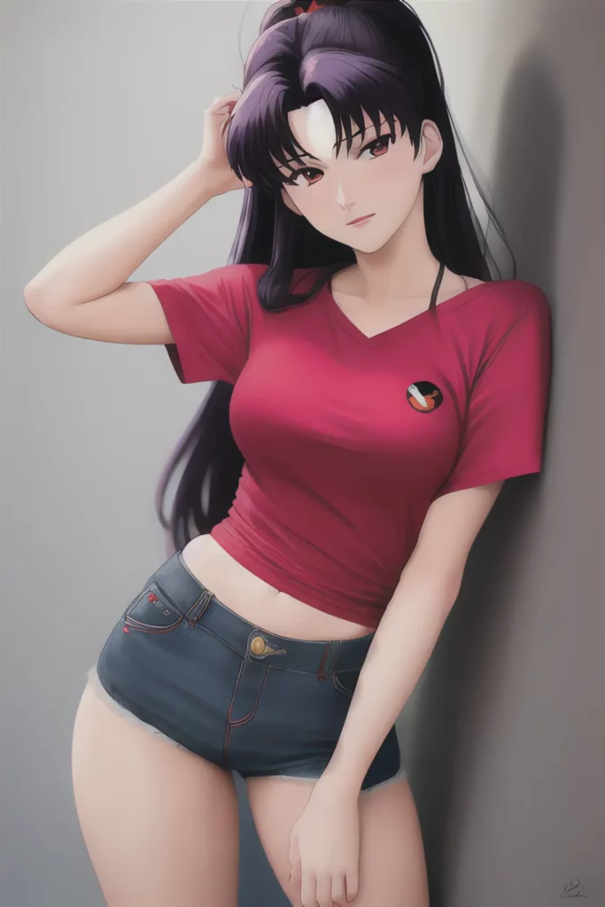 Misato Katsuragi from anime Neon Genesis Evangelion