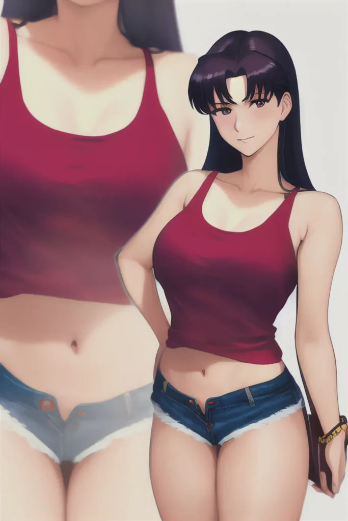 Misato Katsuragi from anime Neon Genesis Evangelion